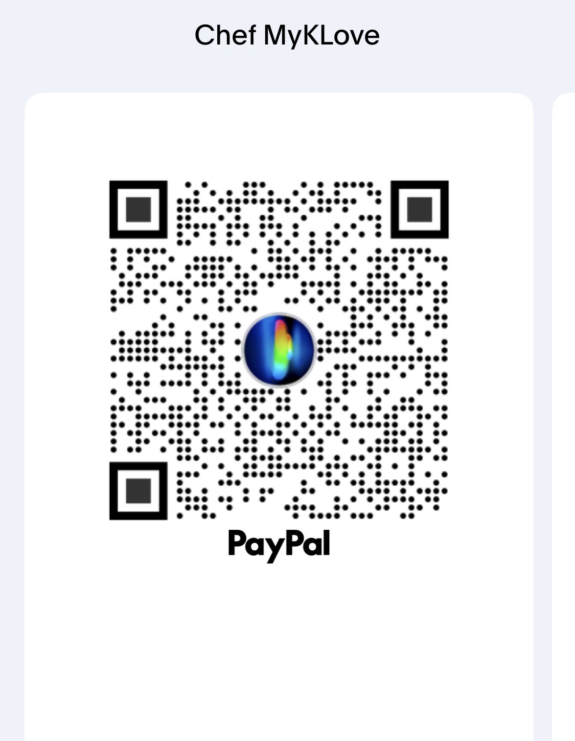 PayPal QR code
